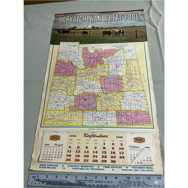 Sask wheat pool 1966 calendar