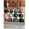 Image 1 : 12 Vintage glass Christmas ornaments