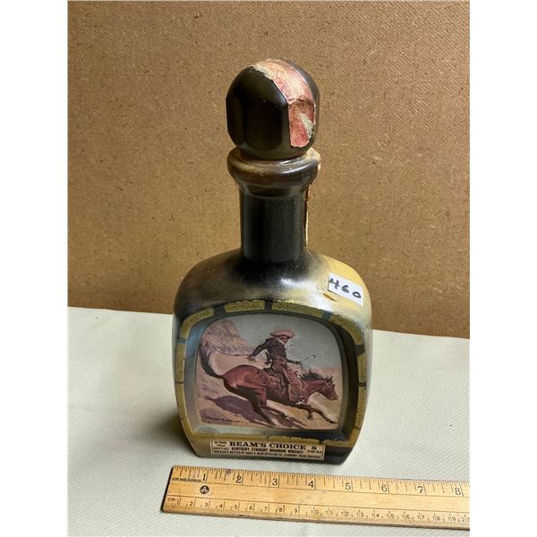 Beam decanter- cowboy