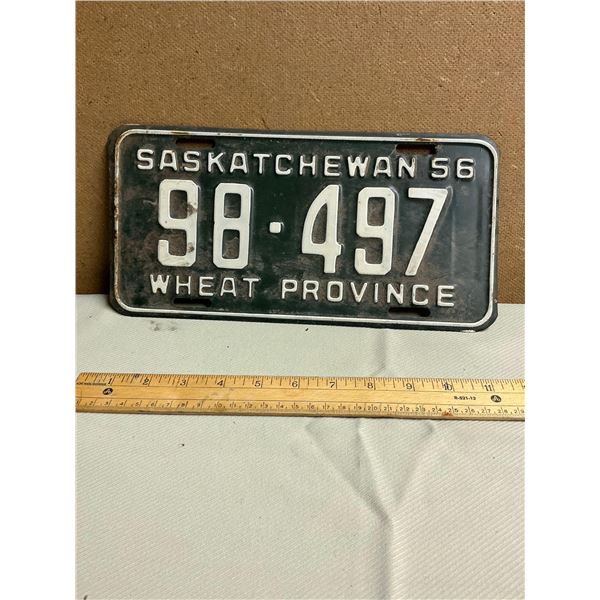 1956 license plate