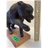 Image 1 : Ron Fleming Basswood Bear Carving, Wax Finish, 7.5” tall, 2001