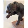 Image 2 : Ron Fleming Basswood Bear Carving, Wax Finish, 7.5” tall, 2001