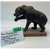 Image 3 : Ron Fleming Basswood Bear Carving, Wax Finish, 7.5” tall, 2001