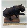 Image 5 : Ron Fleming Basswood Bear Carving, Wax Finish, 7.5” tall, 2001