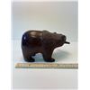 Image 4 : Ironwood Grizzly Bear with Salmon, hand-carved