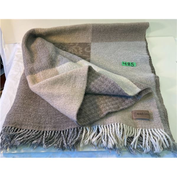 Wool Throw, Blanket. Slightly felted, soft & cozy! 51” x 41”