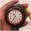 Image 5 : Swiss Pocket Watch (working, leather case and belt strap)
