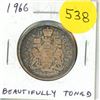 Image 1 : 1966 Canada Silver 50 Cents Coin.