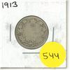 Image 1 : 1913 Canada Silver 25 Cents Coin.