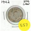 Image 1 : 1942 Canada Silver 25 Cents Coin.