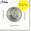 Image 1 : 1966 Canada Silver 25 Cents Coin.