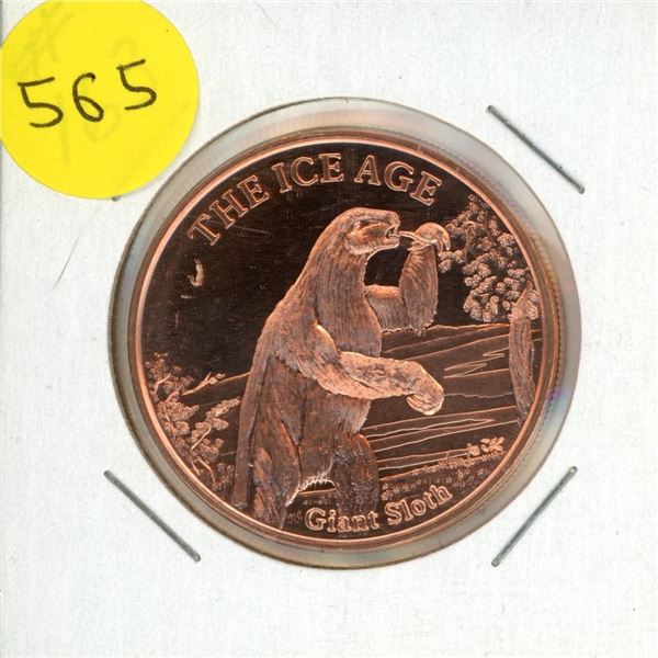 One A.V.D.P Ounce Copper .999 Fine.