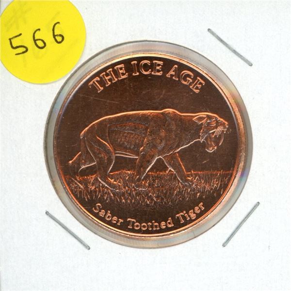 One A.V.D.P Ounce Copper .999 Fine.