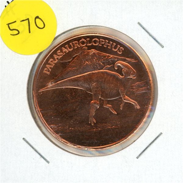 One A.V.D.P Ounce Copper .999 Fine.