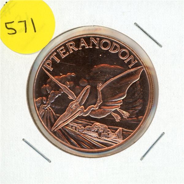 One A.V.D.P Ounce Copper .999 Fine.