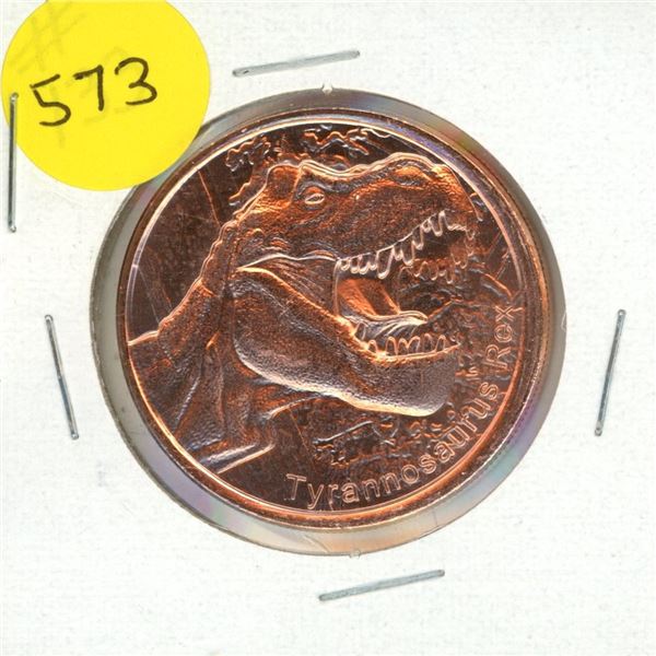 One A.V.D.P Ounce Copper .999 Fine.