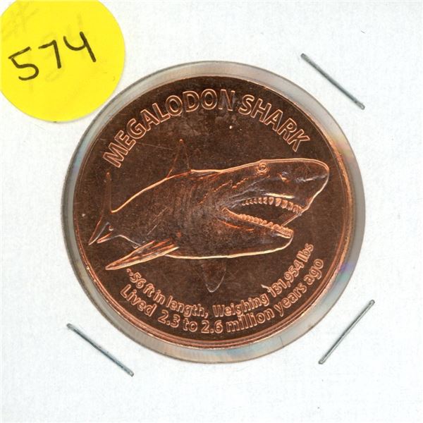 One A.V.D.P Ounce Copper .999 Fine.