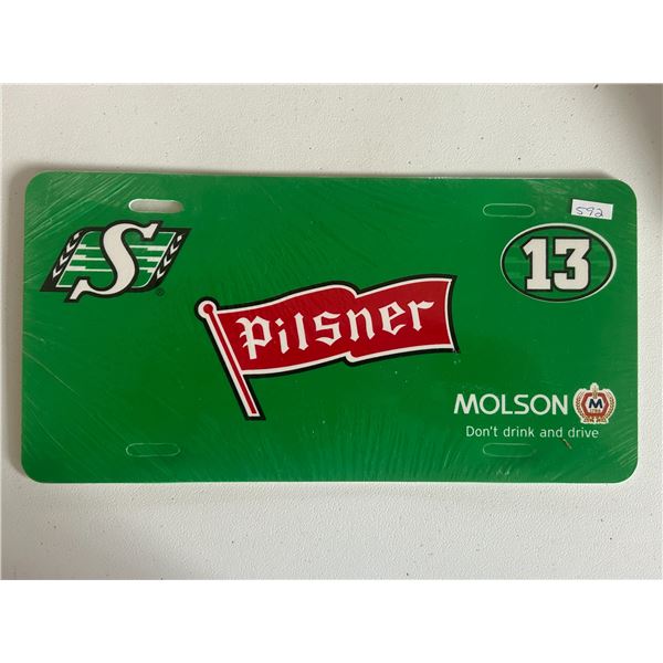 Saskachewan Roughriders Licence Plate