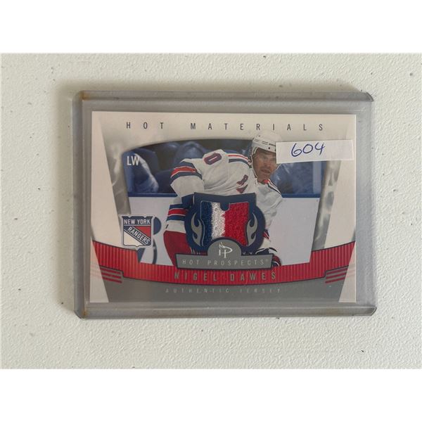 Nigel Dawes - Jersey Card