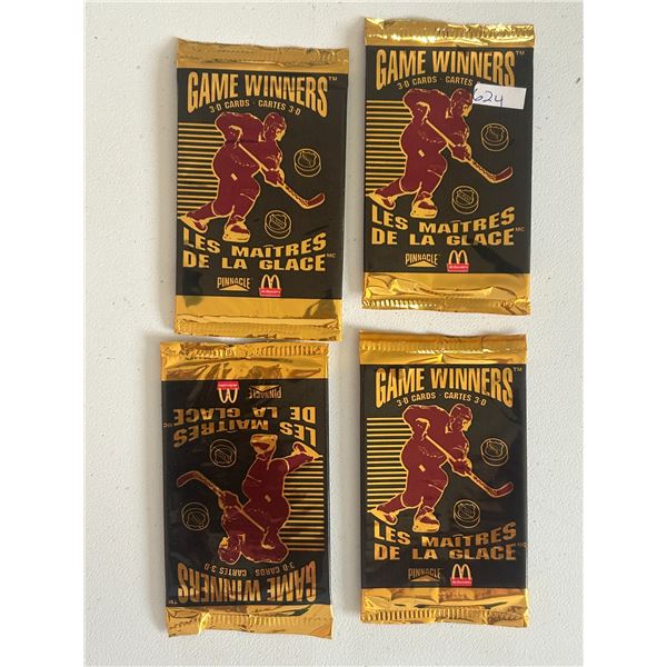 McDonalds Pinnacle Trading Cards (4 Sealed Packs)