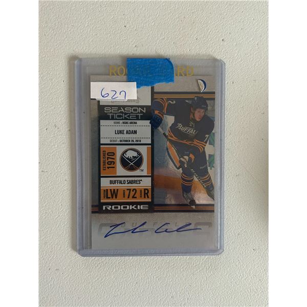 Luke Adam - Autographed Rookie Card