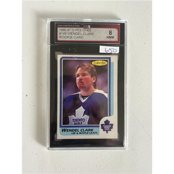 Wendel Clark - Rookie Card - Graded Near Mint/Mint