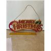 Image 1 : Merry Christmas Plastic Sign.