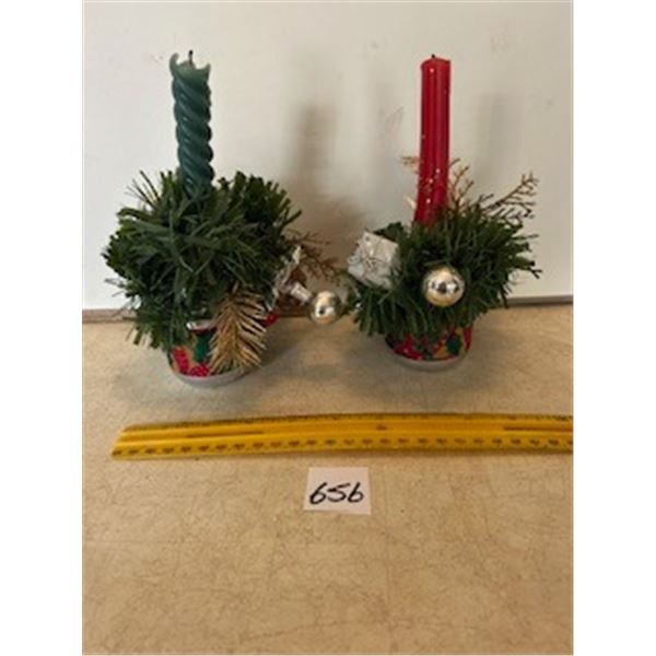 Pair Candle Holders.