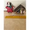 Image 1 : Two Pcs Dog Ornament/Nativity (Chip)