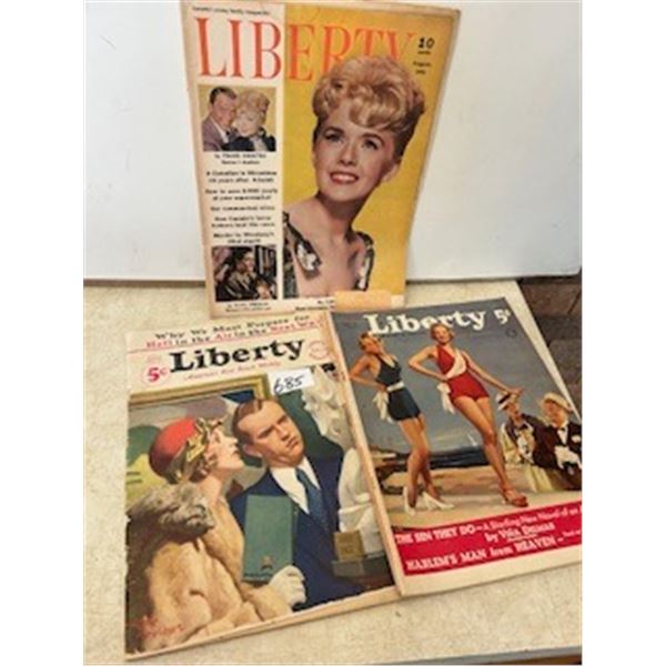 1932, 1935, 1961 Liberty Magazines