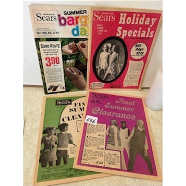 4 - 1971, 1972 Sears Catalogs.