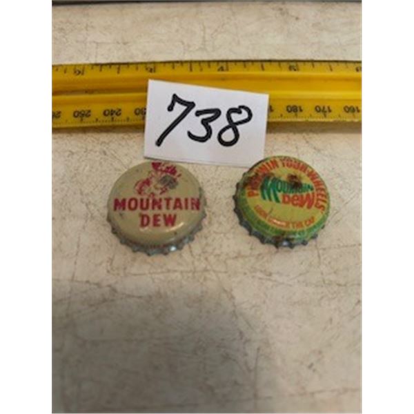 2-Mountain Dew Caps.