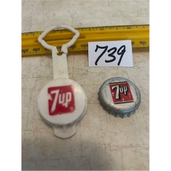 7-Up Bottle Cap + Saver.