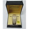 Image 2 : VINTAGE WITTNAUER 17J MEN'S, MAN WIND WATCH,  C/W BOX, SOME PAPERS,RUNS