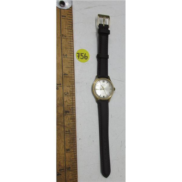 VINTAGE ELGIN SPORTSMAN 17J MEN'S, MAN WIND WATCH,  RUNS