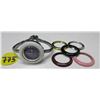 Image 1 : LADIES' DESIGNER GUCCI COPY QTZ WITH INTERCHANGEABLE BEZELS , RUNS