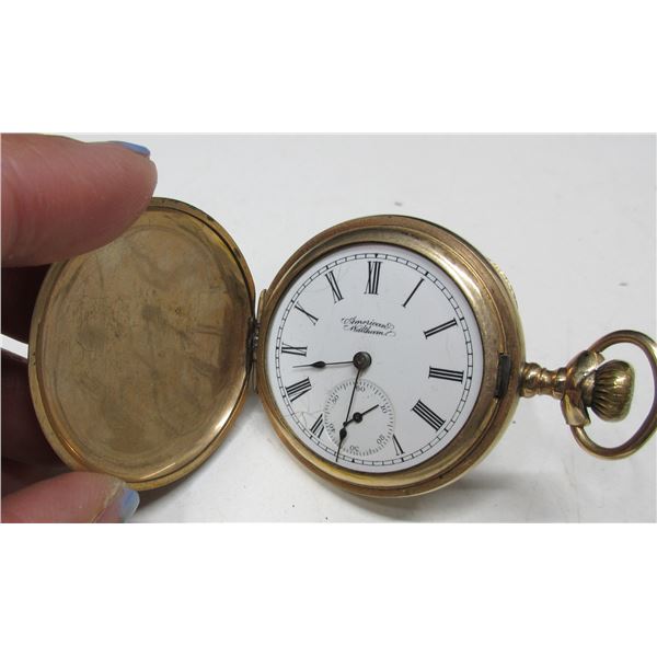 VINTAGE WALTHAM 6S 7J, RUNS, NEEDS CRYSTAL