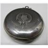 Image 4 : VINTAGE SWISS KEY WIND POCKET WATCH, SILVER CASE, NO KEY, RUNS, 51.5MM