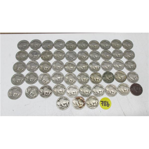 50 + US BUFFALO NICKELS