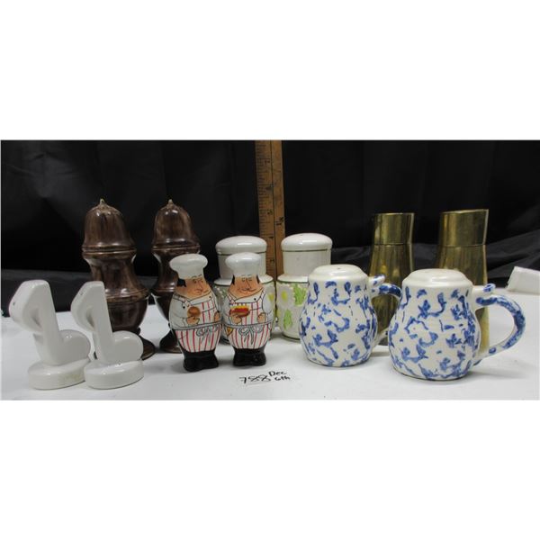 A FEW SALT 'N' PEPPER SHAKERS