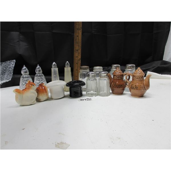 A FEW SALT 'N' PEPPER SHAKERS