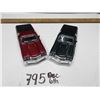 Image 4 : 2 VINTAGE 1:38 DIE-CAST 1974 EL CAMINO SS427, 1-RED, 1-GREEN