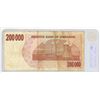 Image 2 : Zimbabwe. 2007 200,000 Dollars Bearer Cheque. Fine Plus.