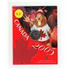 Image 1 : 2005 Colourized 25 Cents. Beaver with wearing Red Canadian Flag on its shirt. Housed in its original