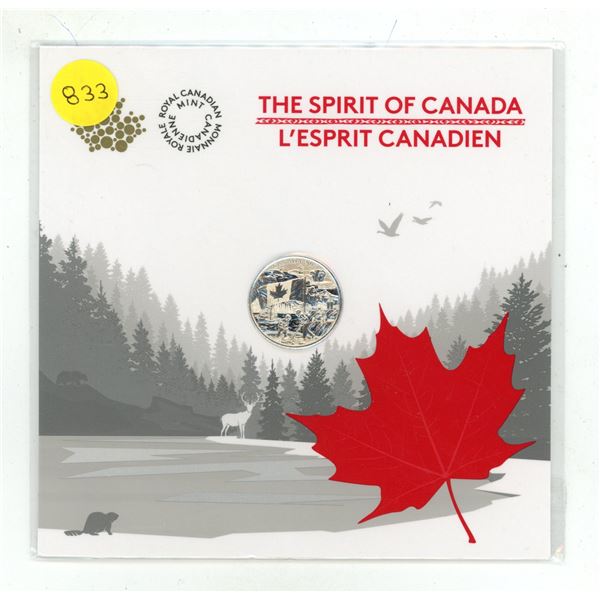 2017 The Spirit of Canada $3. 99.99% pure Silver. Specimen. Housed in its original RCM folder.