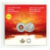 Image 1 : 2022 Truth and Reconciliation Keepsake. Red Colourized medal issued by the Royal Canadian Mint. Hous