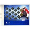 Image 2 : Vancouver 2010 Winter Olympic set of 15 Olympic 25 Cents and 2 Olympic Loonies. Housed in its origin