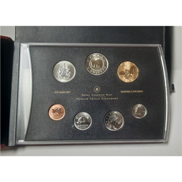 2006 Canadian Specimen Set. 7-coin set with the Loonie depicting a Snowy Owl. This coin is only avai