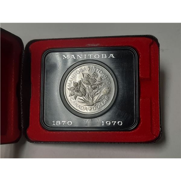 1870 – 1970 Canadian Specimen Nickel Dollar. Commemorates the 100th Anniversary of Manitoba