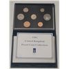 Image 1 : 1991 British Proof Set. 7-coin set plus a special Royal Mint medal. Housed in its original RM case. 